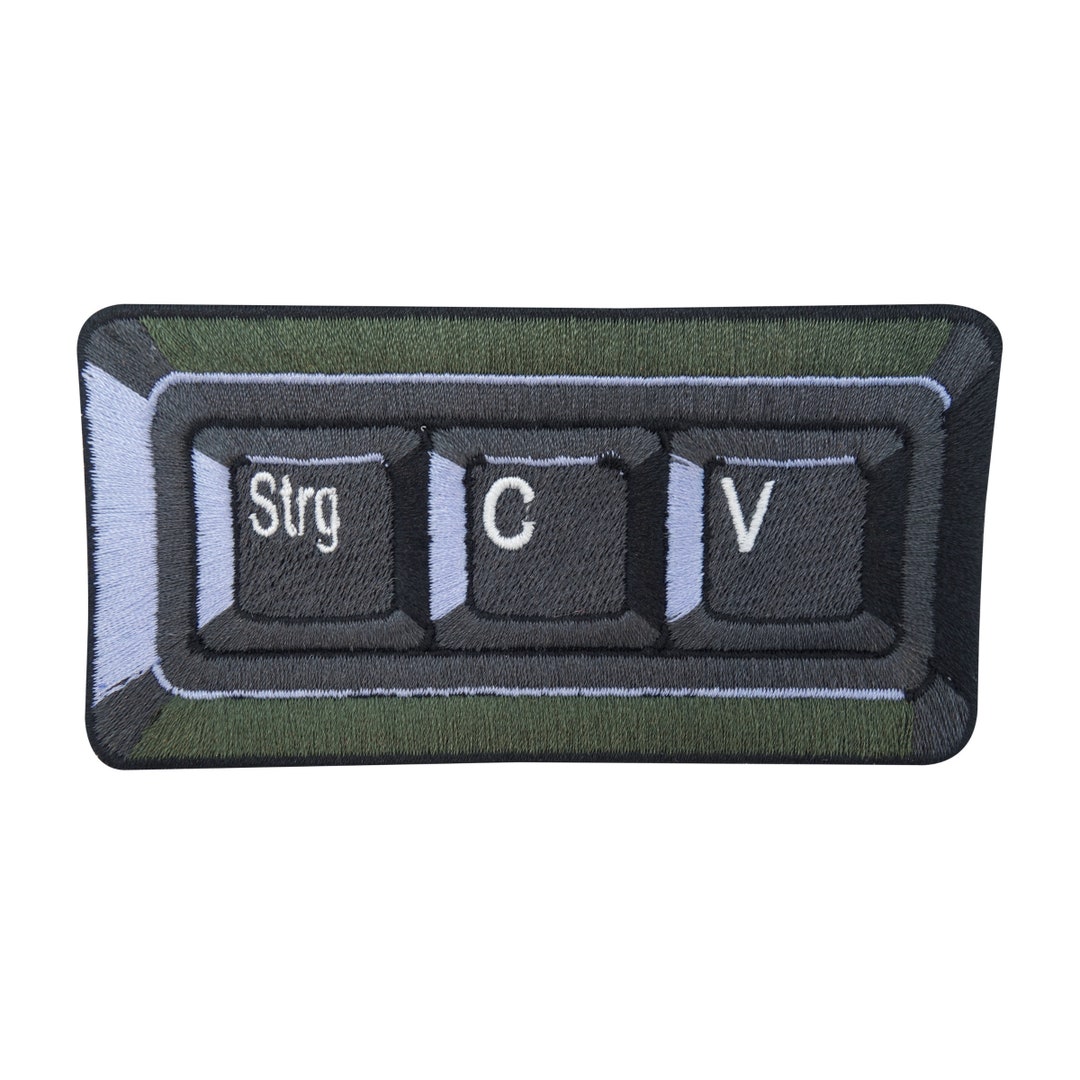 Ironon Patch Copy and Paste Keyboard Funny Patches Funny Etsy
