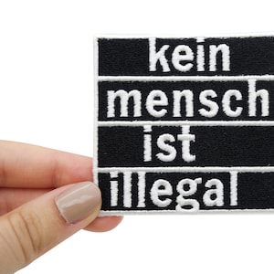 Iron-on patch No one is illegal FCK NZS patches, Blm iron-on patch, Anti AFD iron-on patch, Refugees Welcome patch Finally Home image 2