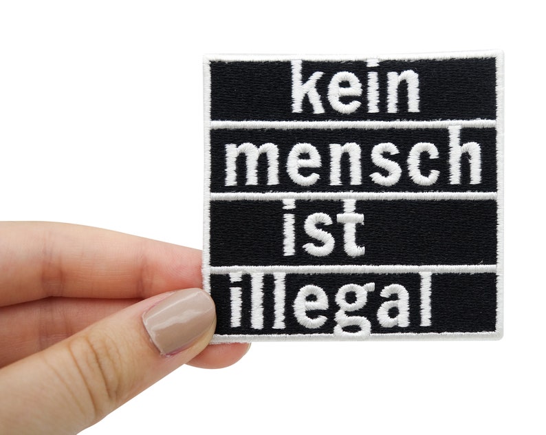 Iron-on patch No one is illegal FCK NZS patches, Blm iron-on patch, Anti AFD iron-on patch, Refugees Welcome patch Finally Home image 2