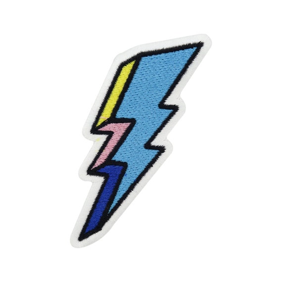 LIGHTNING PATCH WHITE SMALL LIGHTNING PATCH WHITE SMALL