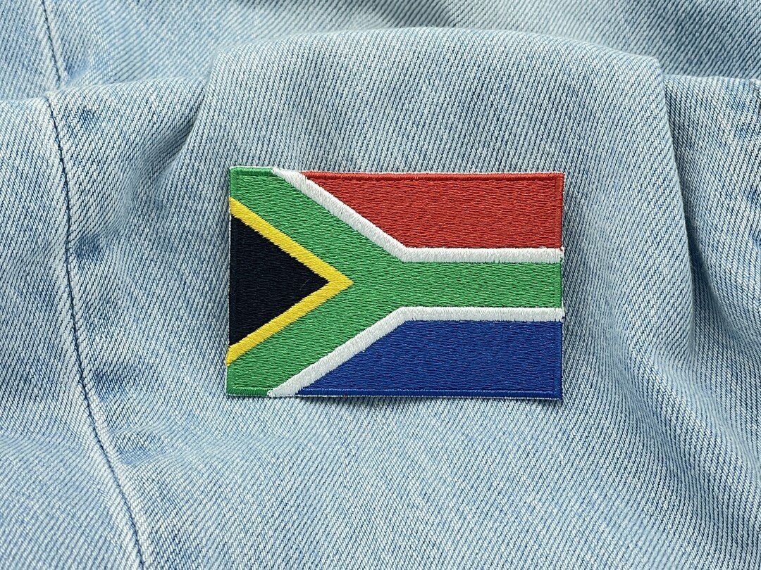 South Africa Flag Ironon Patch South African Flags Patches Etsy