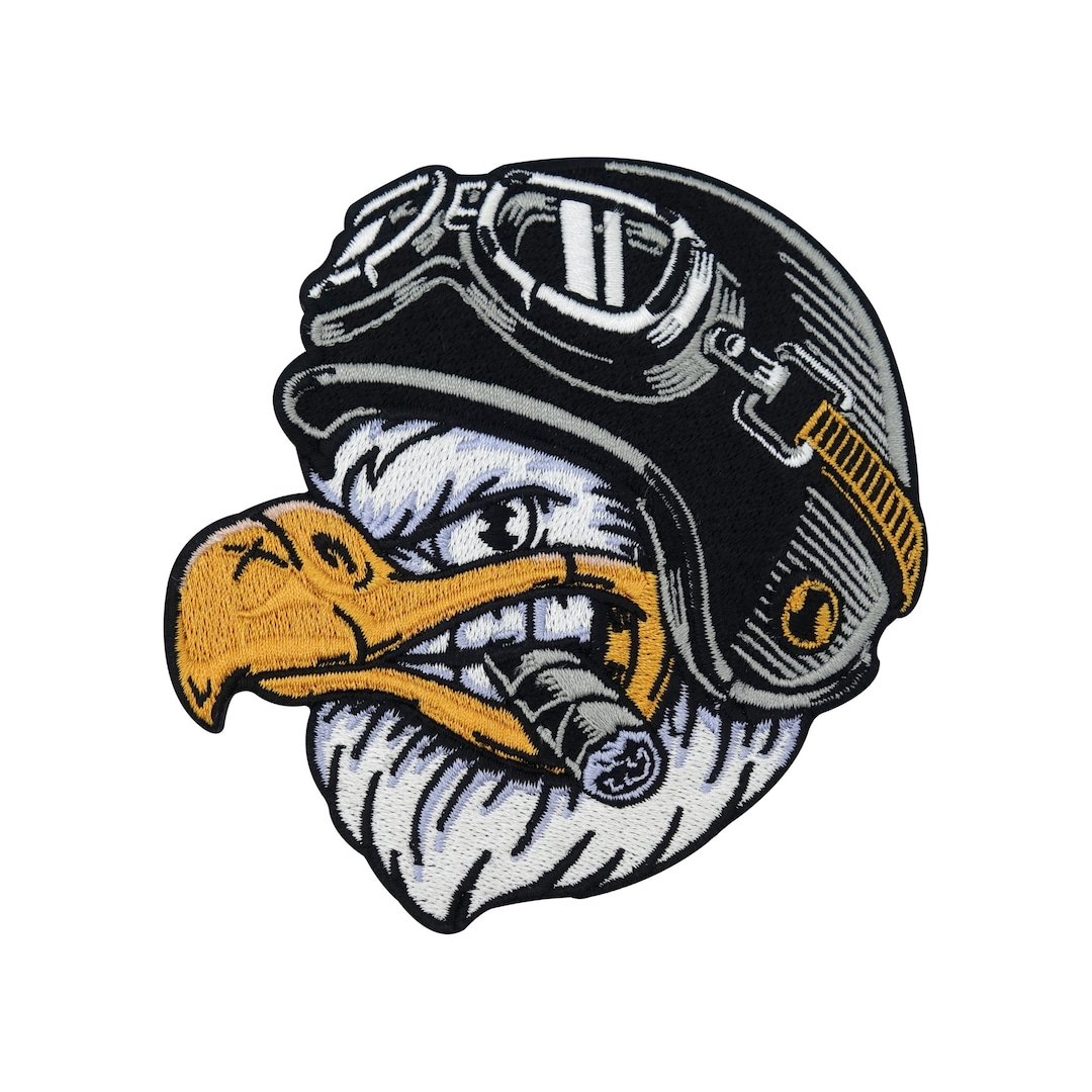 Biker Eagle Ironon Patch for Leather Vests Motorcycle Vest Patches
