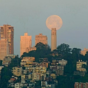 Moonset Over San Francisco