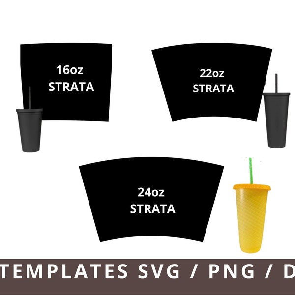 Strata Tumbler Template Svg, 160z 22oz 24oz Full Wrap Tumblers Svg Cut File Png, Strata Cup Svg, Strata Svg, Sublimation Tumbler Template