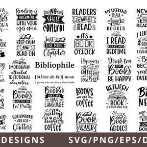 Reading SVG Bundle, Book Lover Svg Bundle, Book Svg, Book Cut File for Cricut, Book Clipart, Book Svg Bundle, Librarian Svg, Reading Svg