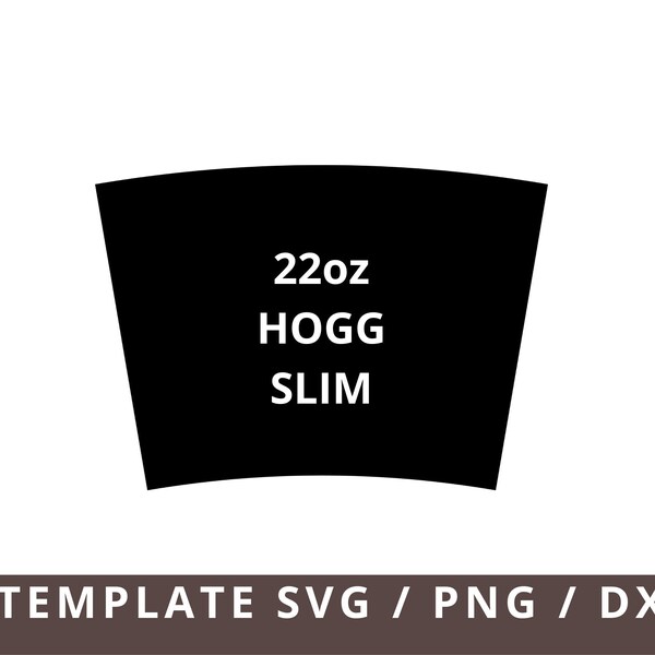 22oz Hogg Slim Tumbler Template Svg Cut Files Png Dxf, 22oz Hogg Slim Sublimation Tumbler Template, Full Wrap Tumbler Template Svg