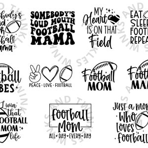 Football Mom Svg, Football Life Svg, Football Mama Svg, Somebodys Loud Mouth Football Mama Designs, Mom Life Svg Cut File Cricut Silhouette image 2