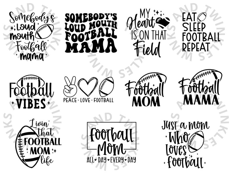 Football Mom Svg, Football Life Svg, Football Mama Svg, Somebodys Loud Mouth Football Mama Designs, Mom Life Svg Cut File Cricut Silhouette image 2