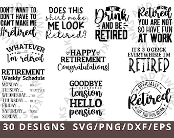 Retirement SVG, Officially Retired SVG, Retired 2024 Svg Png, Retirement Saying Svg for Cricut Silhouette, Retire Svg Png Dxf Eps