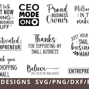 Small Business Svg Bundle, Boss Babe Svg, Small Business Owner Svg, CEO ...