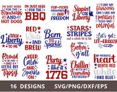 Funny 4th of July SVG Bundle, July 4th SVG Png, Fourth of July Svg, America Svg, USA Svg, Patriotic Svg, Independence Day Svg