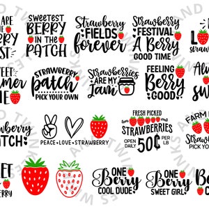 Strawberry Svg, Strawberry Png, Strawberry Quotes Svg, Strawberry Shirt, Berry Svg, Sweetest Berry Svg, Strawberry Clipart Svg Png Dxf image 2