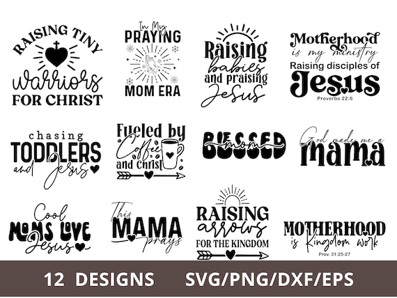 Christian Mom Svg, Blessed Mom Svg, Motherhood is Kingdom Work Svg, Mom Life Svg Mama Svg Chasing Toddlers and Jesus Faith Mom Shirt svg Png