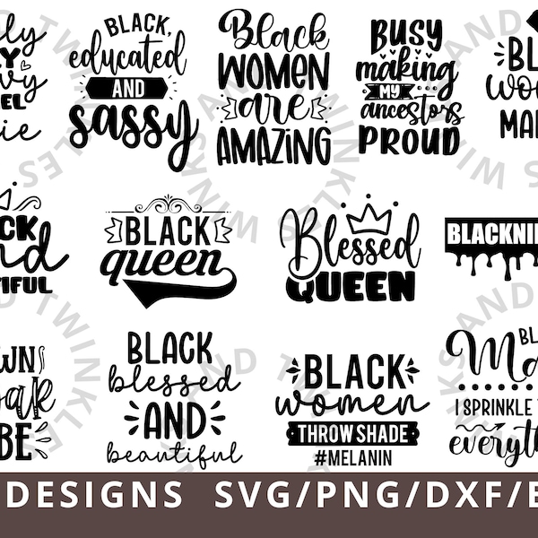 Black Woman SVG, Black Girl Magic SVG Bundle, Boss Lady Svg, Black Lives Matter, Afro Lady Woman, svg files for cricut, Silhouette cut file