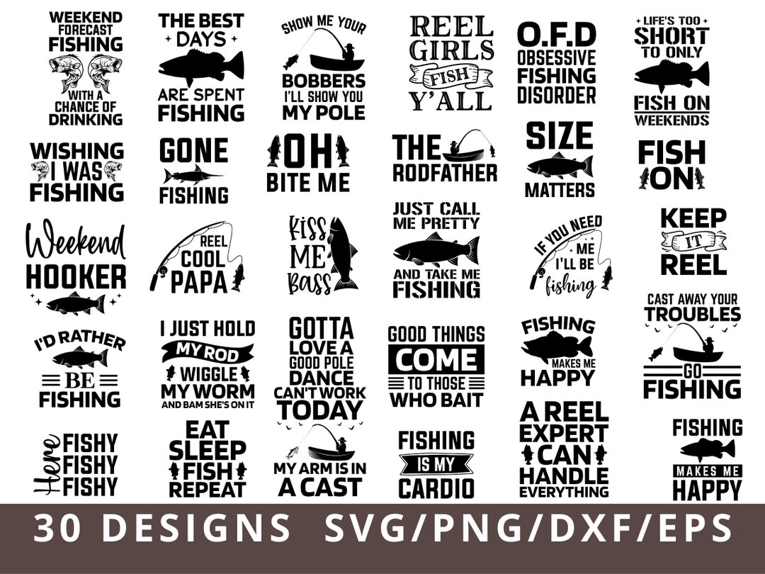 Fishing Svg, Fishing Svg Bundle, Fishing Quotes Svg for Cricut, Fishing