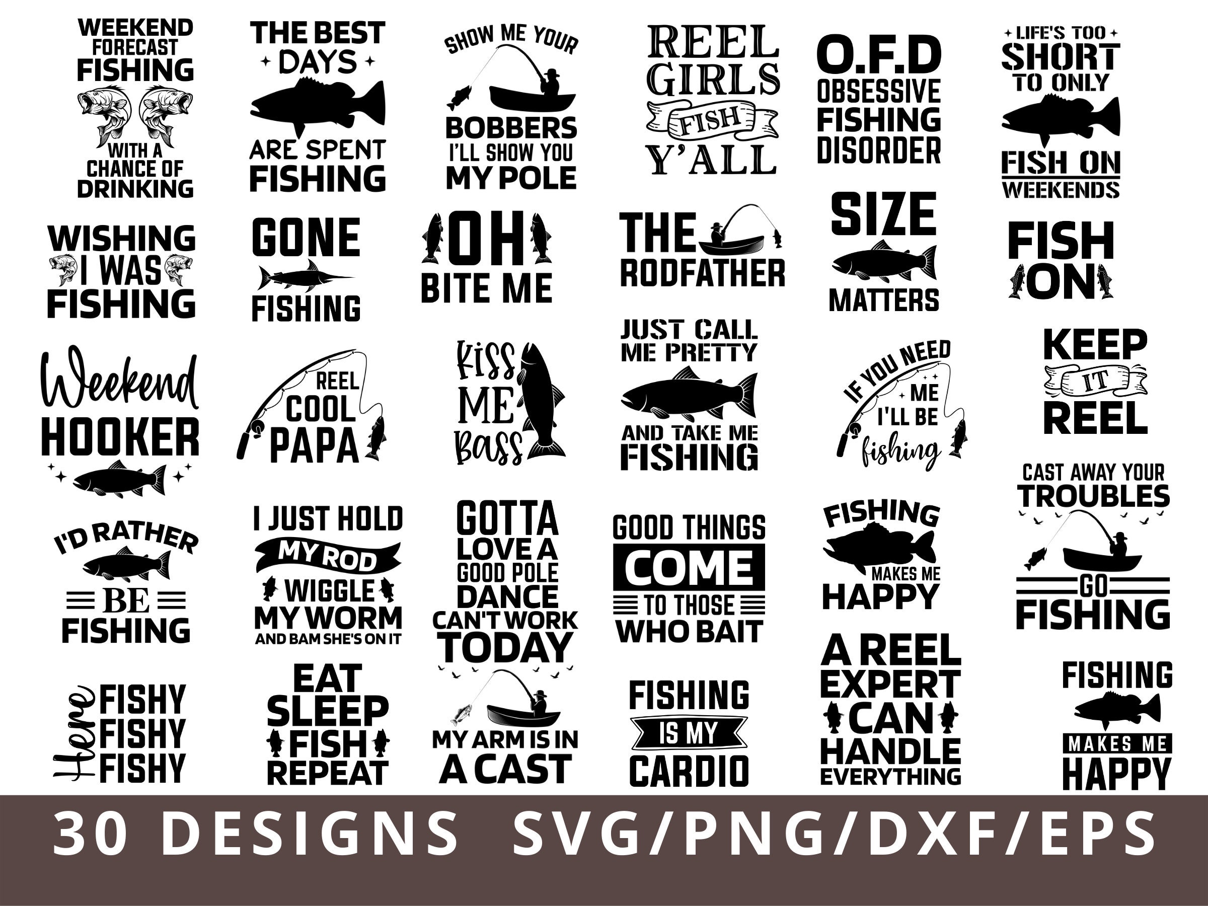Funny Fishing Decals 