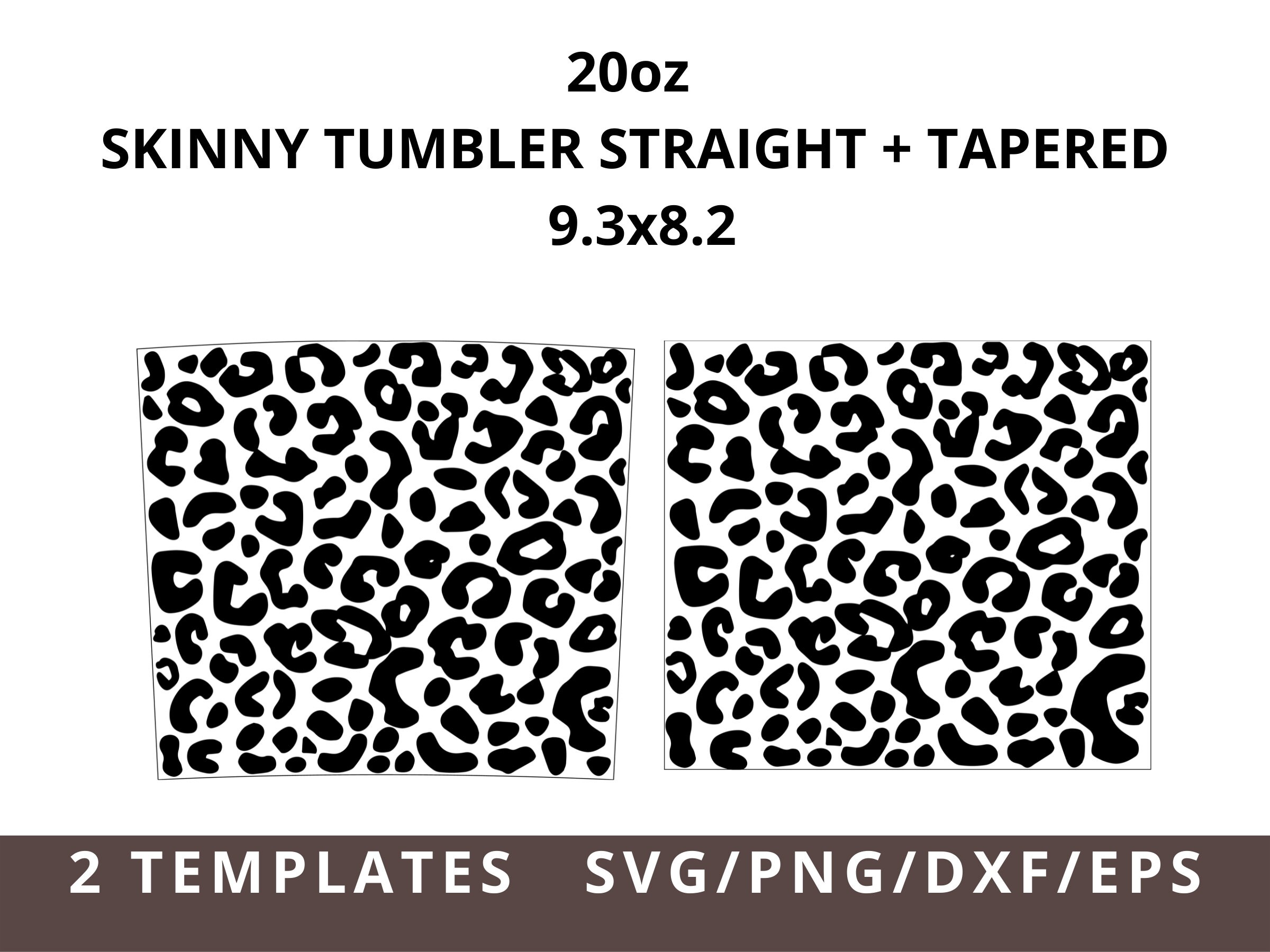 Leopard Wrap Svg for 20oz Skinny Tumblers Cheetah Tumbler - Etsy