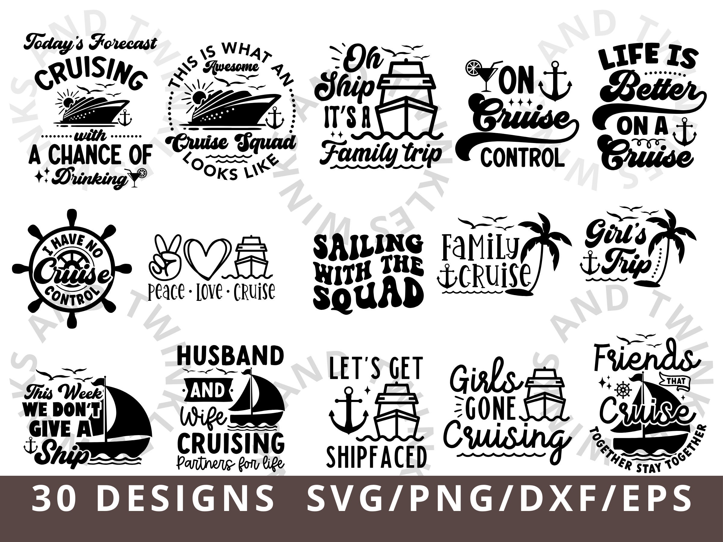 Cruise Svg Bundle, Cruise 2025 SVG, Family Cruise Svg, Husband and Wife Cruise Svg, Cruise Ship Svg, Cruise Shirts Svg, Cruise Squad Svg