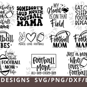 Football Mom Svg, Football Life Svg, Football Mama Svg, Somebodys Loud Mouth Football Mama Designs, Mom Life Svg Cut File Cricut Silhouette