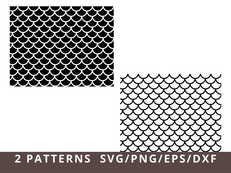Mermaid Scales SVG Png Dxf Fish Scales Svg Scallop Svg Etsy Canada