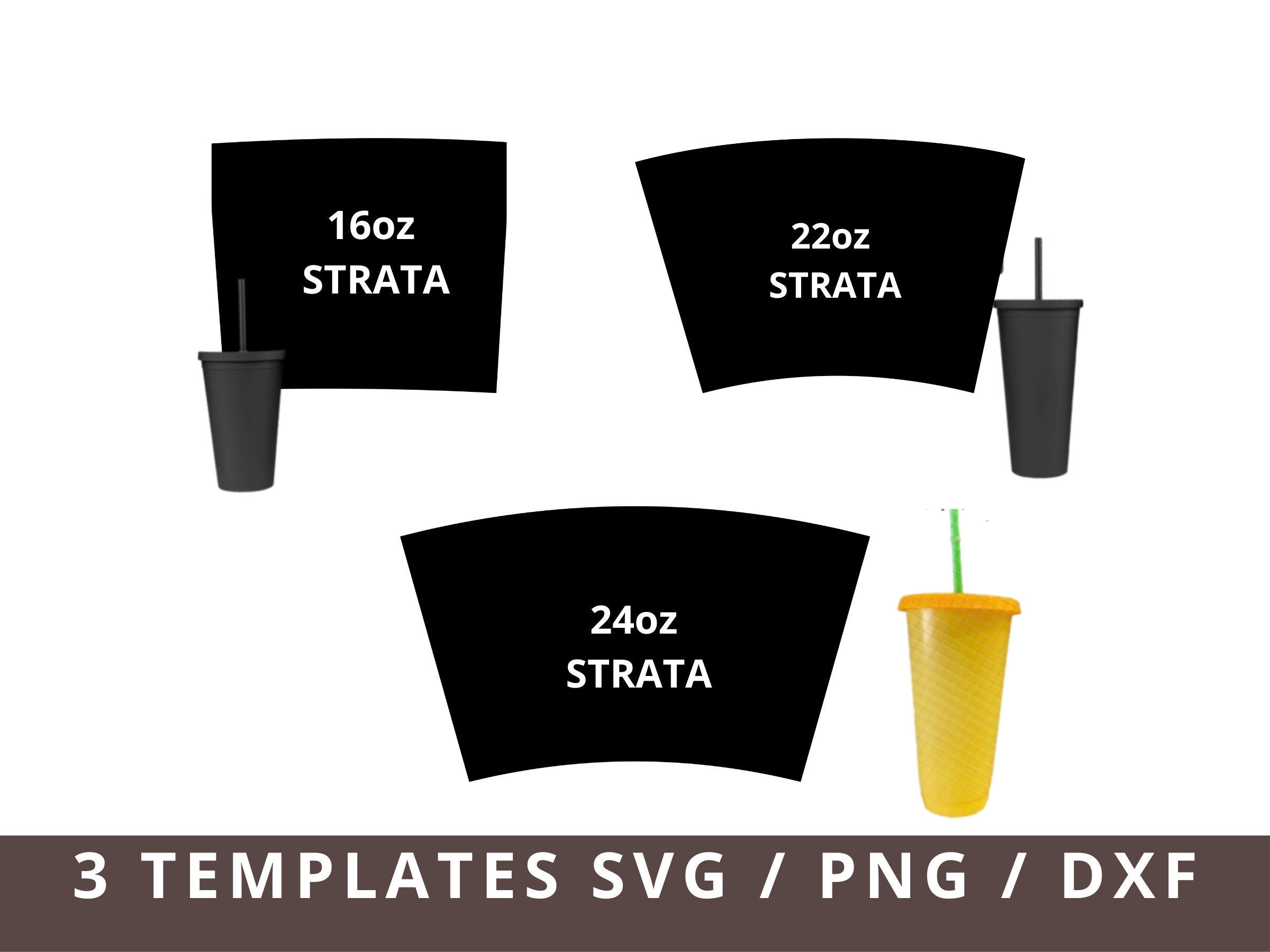 Simple Modern 24oz Tapered Tumbler Template Sublimation for Silhouette and  Cricut 