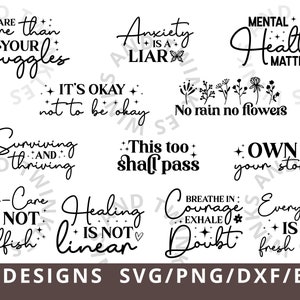 Mental Health Matters SVG, Inspirational Svg, Mental Health Svg, Positive SVG, Motivational SVG, Hope Svg,Self Love Svg,You Matter,Self Care