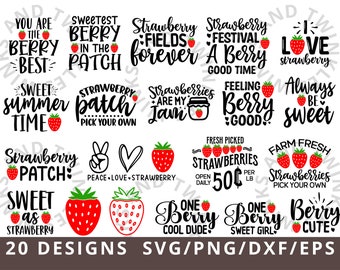 Strawberry Svg, Strawberry Png, Strawberry Quotes Svg, Strawberry Shirt, Berry Svg, Sweetest Berry Svg, Strawberry Clipart Svg Png Dxf