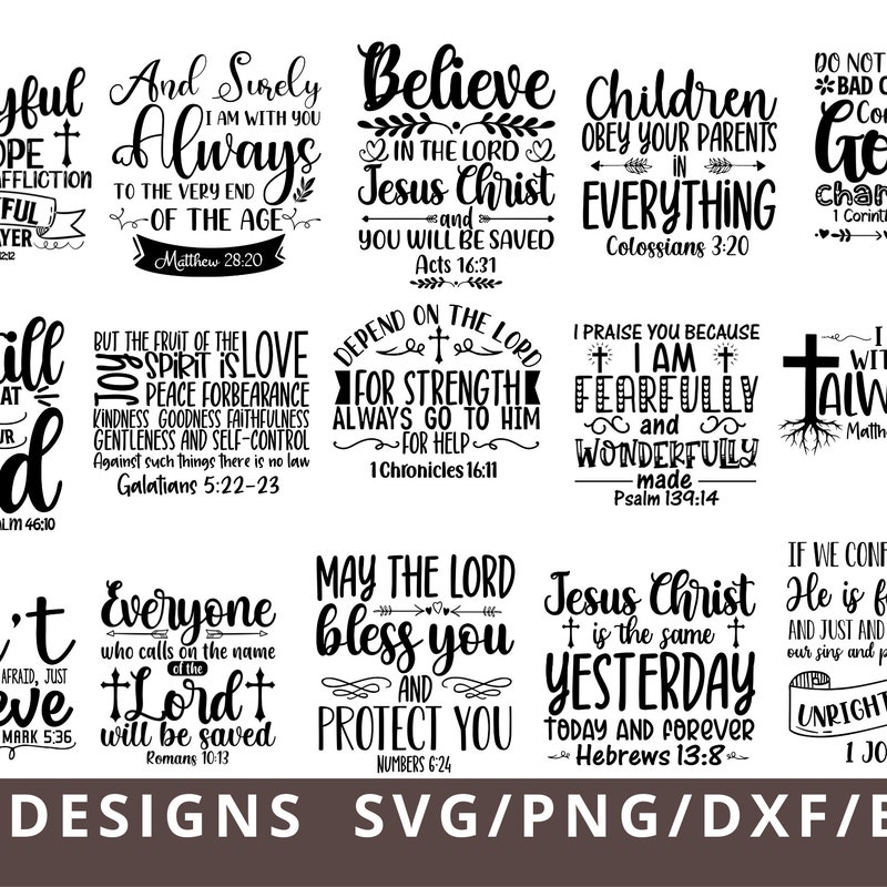 Bible Verse Svg - Etsy