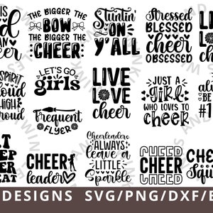 Cheer Svg Bundle - Cheer Mom Svg Bundle - Cheerleading Svg - Cheerleader  Svg Cut File Cricut Silhouette - Cheer Team Svg