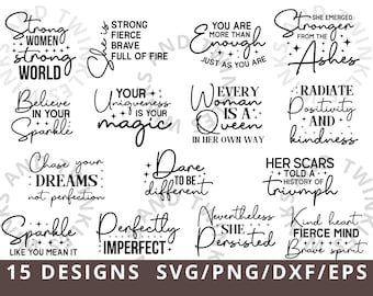女性のインスピレーションを与える SVG バンドル、彼女は私です SVG、女性のエンパワーメント SVG、女性のためのインスピレーションを与える SVG、ポジティブな名言、女の子の名言 SVG、女の子のボス