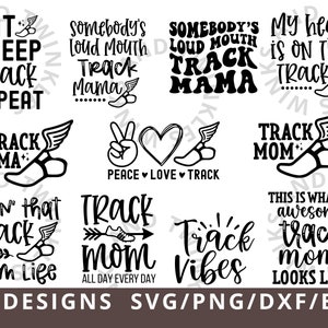 Track Mom Svg Png, Somebody's Loud Mouth Track Mama Svg, Track Vibes Svg, Marathon Svg, Cross Country Mom Svg, Track And Field Svg, Wavy Svg