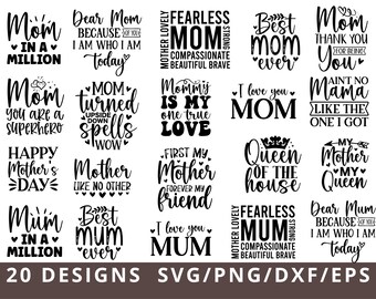 Mothers Day SVG Bundle, Mom Svg, Mother's Day Svg, Mom Life Svg, Mama Svg, Mum Svg, Mommy and Me svg, Silhouette, Cut Files for Cricut