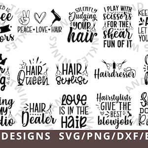 Hairdresser SVG, Hair Stylist Svg, Hair Dresser Svg Eps, Png and Dxf, Hair Salon Svg, Salon Svg, Beautician Svg, Hair Salon Svg