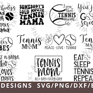 Tennis Mom Svg Png, Somebody's Loud Mouth Tennis Mama Svg, Tennis Mom Shirt Svg, Tennis Svg Png, Tennis Player Svg Png Dxf, Sports Mama Svg