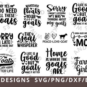 Goat Svg, Goat Png, Farm Svg, Goat Lover Svg Png, Goat Owner Svg Png Dxf Eps Cut File Cricut Silhouette, Herd Svg