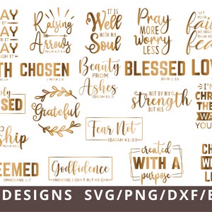 Christian Svg Dxf Png, Christian Svg Bundle, Faith Svg, Religious Svg, Bible Verse Svg, God Jesus Scripture Svg Files for Cricut Cut files
