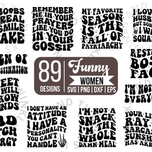Sarkastisches SVG-Bundle, lustiges SVG-Bundle, lustiges SVG für Frauen, lustige Mama SVG, freche Zitate Shirts, Erwachsene Humor SVG, lustige Mama SVG Png