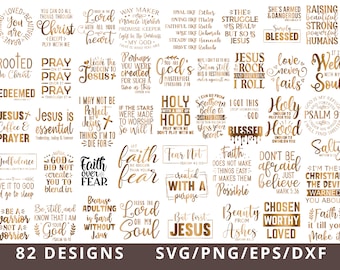 Christian SVG Bundle, Bible Verse Svg Bundle, Scripture Svg Bundle, Christian Svg Cut Files for Cricut Dxf, Religious SVG, Jesus,God Svg dxf