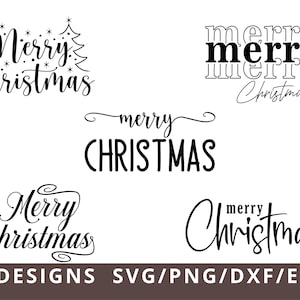 Feliz Natal Svg, Natal Svg, Arquivo de Corte Digital, Inverno Svg, Feliz Natal Png Svg Dxf, Árvore de Natal Svg, Uso Comercial