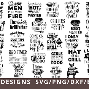 Grillen SVG, Grillen Meister SVG Bundle, Grill SVG-Schnittdateien Dxf Png Eps, lustige Grillen Zitate, BBQ SVG, Papa dafür