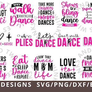 Dance SVG Cut File for Cricut, Dancer Svg, Jazz Ballet Dancer Shirt, SVG for Dancers, Dance Team Svg, Dance Mom Svg DXF, Dance Mode On Svg