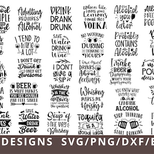 Alcohol Svg Bundle, Coaster Svg, Alcohol Quotes Svg Bundle, Wine Svg, Beer Svg, Funny Alcohol Svg, Coaster Svg, Whiskey Svg, Drinking Svg