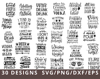 Alcohol Svg Bundle, Coaster Svg, Alcohol Quotes Svg Bundle, Wine Svg, Beer Svg, Funny Alcohol Svg, Coaster Svg, Whiskey Svg, Drinking Svg