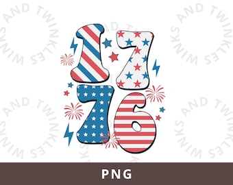 1776 PNG, 4 luglio Png, 1776 America 4 luglio Png, 4 luglio png, Design maglietta 4 luglio, Giorno dell'Indipendenza Png Sublimazione