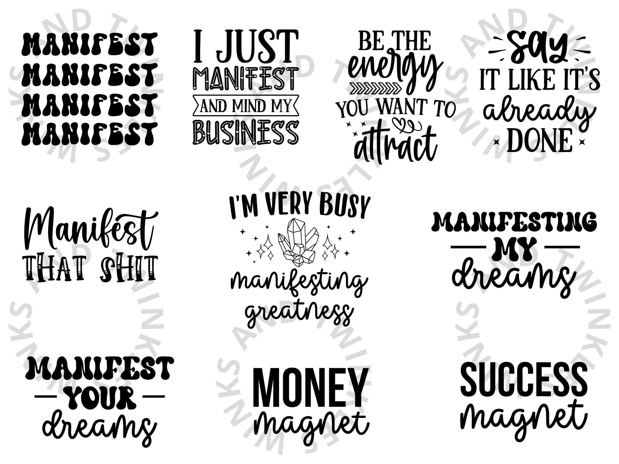 Manifest That Shit Svg Manifest Svg Manifestation Svg - Etsy