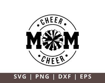 Cheer moeder Svg, Cheer Life Svg, Cheerleader moeder Svg, Cheerleader Mama Svg ontwerpen, moeder leven Svg gesneden bestand voor Cricut, silhouet Png Dxf Eps