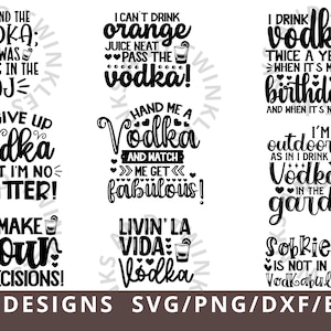 Vodka SVG PNG, Alcohol Quotes Svg, Funny Vodka Quotes Svg for Cricut Silhouette, Drinking Svg Png Dxf Eps image 2