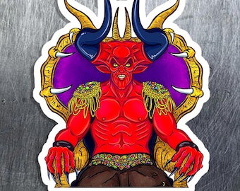 Lord of Darkness Devil Stickers Legend Movie Tim Curry Fanart Goth Horror Decor Halloween Art Fantasy Sci-Fi Gift laptop water bottle Decals