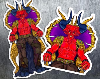 Lord of Darkness Devil Stickers Legend Movie Tim Curry Fanart Goth Horror Decor Halloween Art Fantasy Sci-Fi Gift laptop water bottle Decals