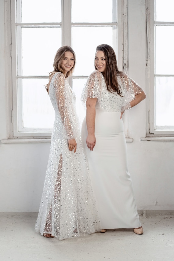 Cape top top dress long